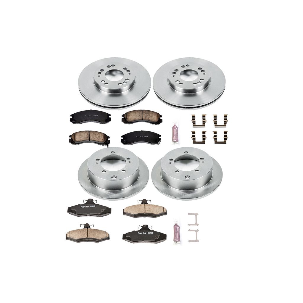 PowerStop KOE4396 - OE Stock Replacement Brake Pad and Rotor Kit