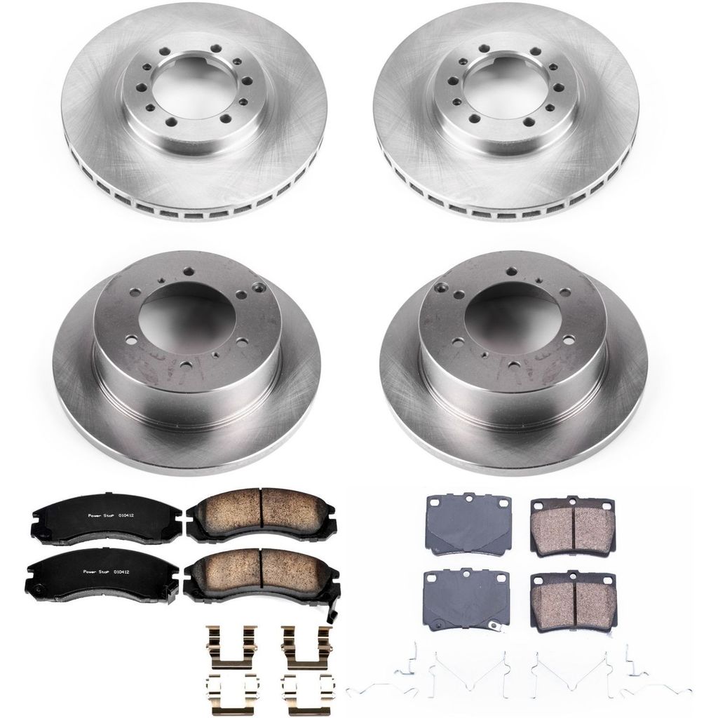 PowerStop KOE4402 - OE Stock Replacement Brake Pad and Rotor Kit