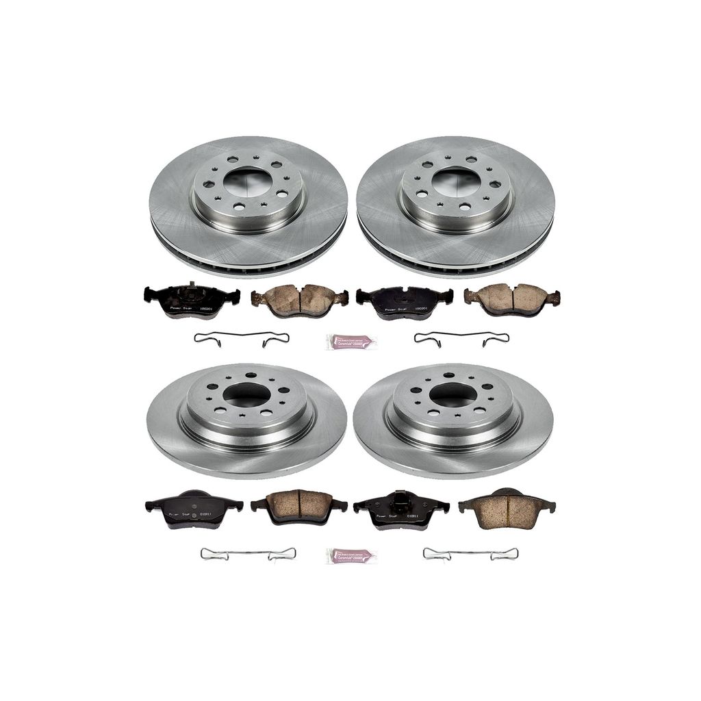PowerStop KOE4427 - OE Stock Replacement Brake Pad and Rotor Kit