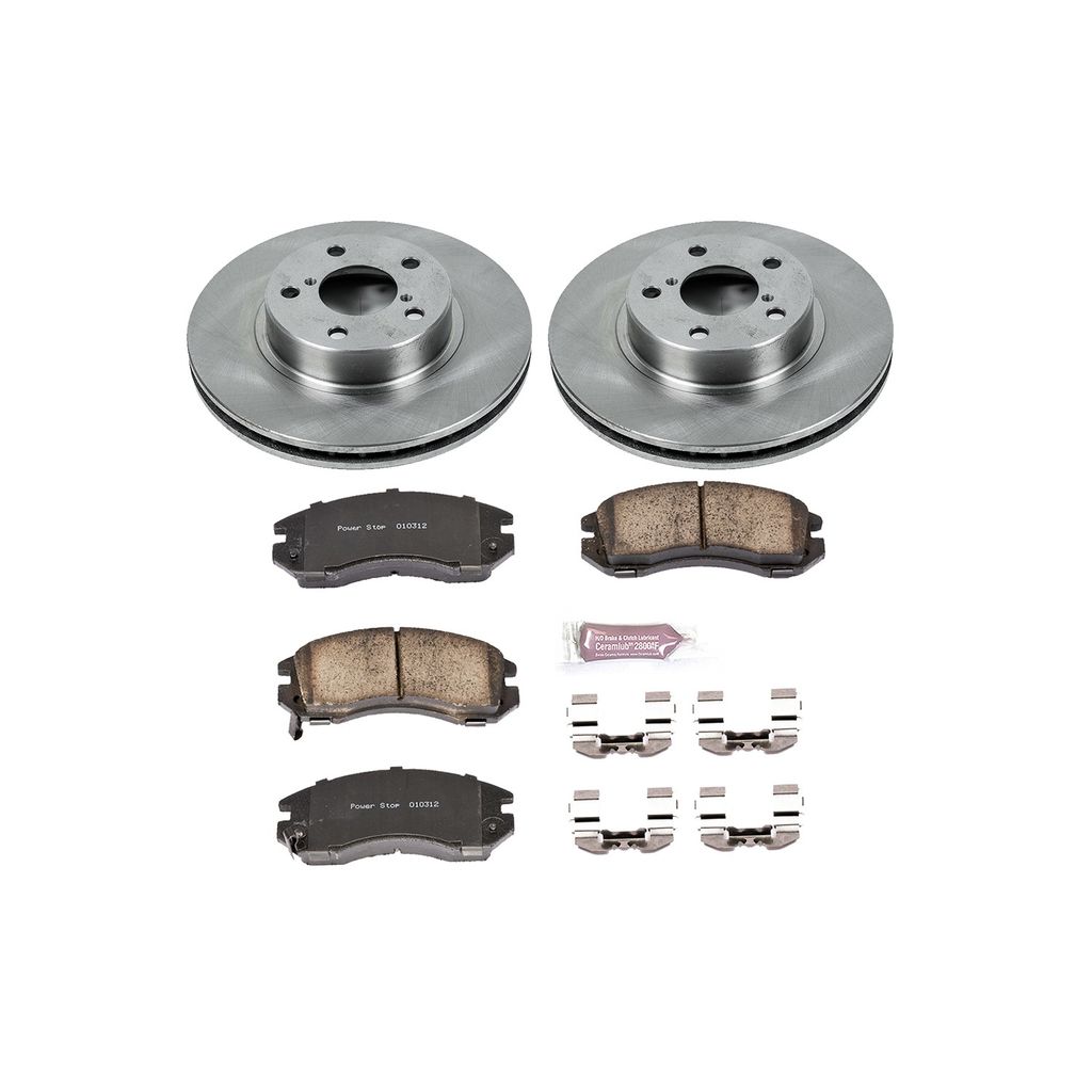 PowerStop KOE443 - OE Stock Replacement Brake Pad and Rotor Kit