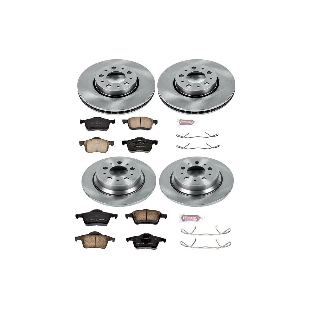 PowerStop KOE4430 - OE Stock Replacement Brake Pad and Rotor Kit