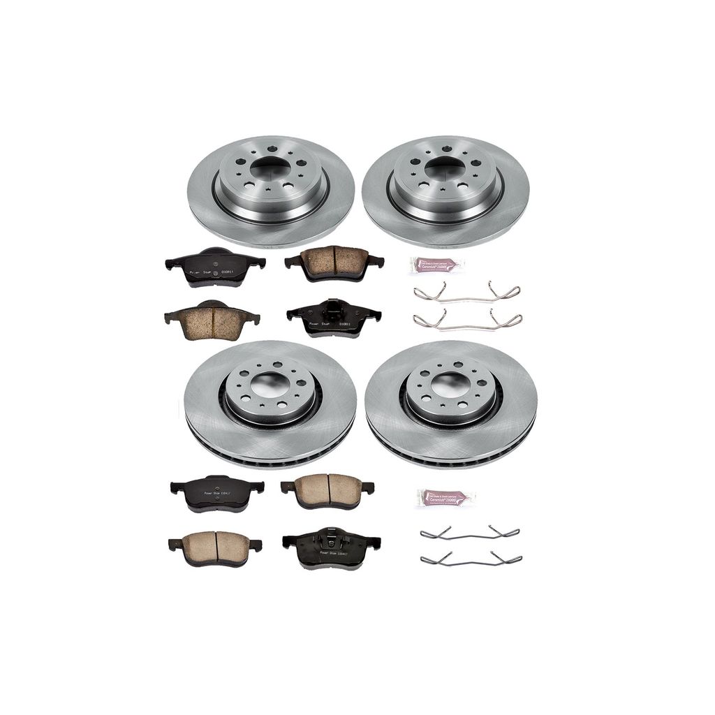 PowerStop KOE4431 - OE Stock Replacement Brake Pad and Rotor Kit