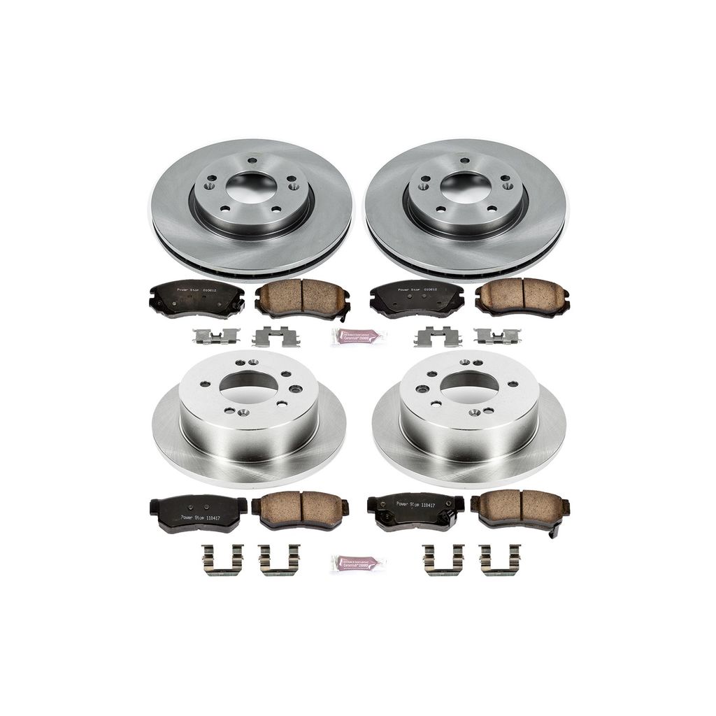 PowerStop KOE4442 - OE Stock Replacement Brake Pad and Rotor Kit