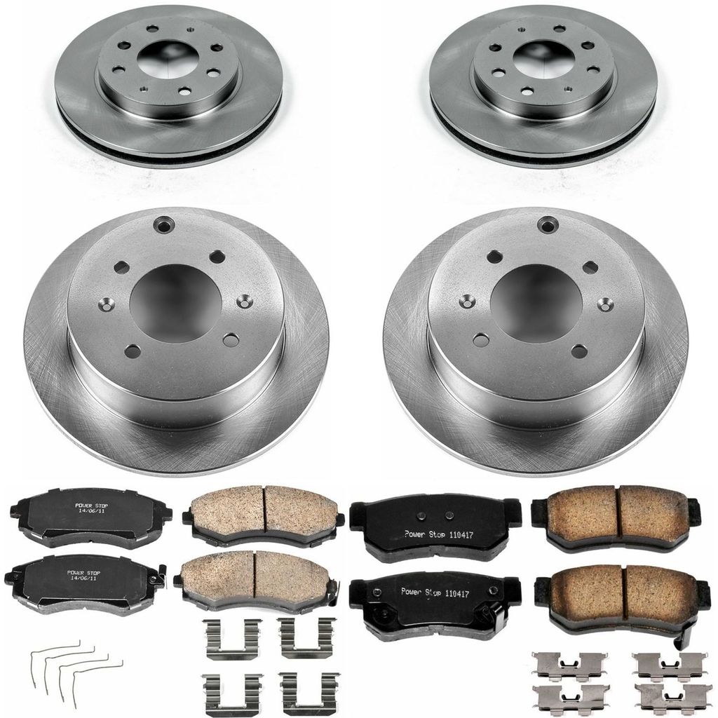 PowerStop KOE4444 - OE Stock Replacement Brake Pad and Rotor Kit