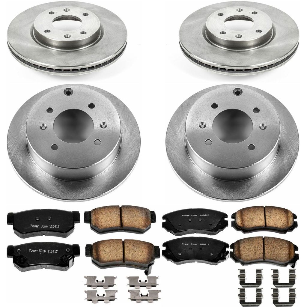 PowerStop KOE4445 - OE Stock Replacement Brake Pad and Rotor Kit