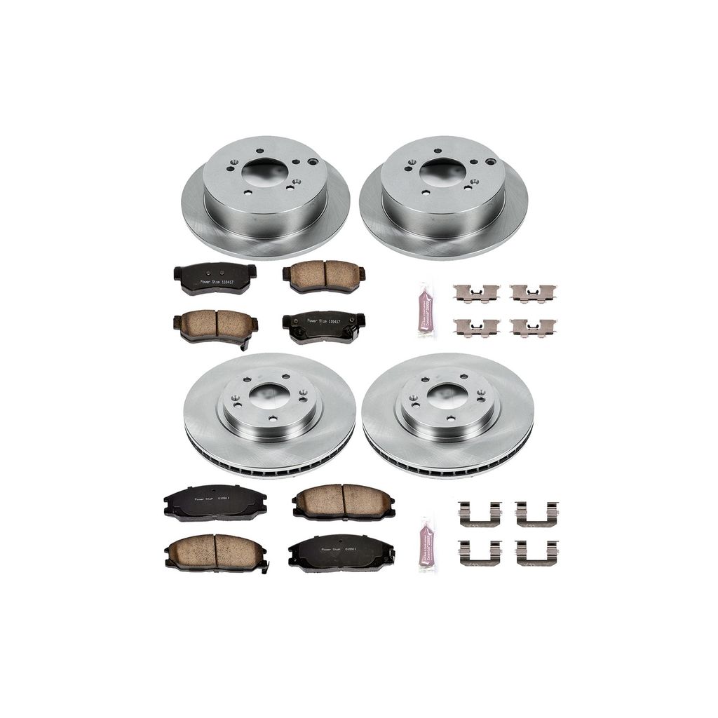 PowerStop KOE4446 - OE Stock Replacement Brake Pad and Rotor Kit