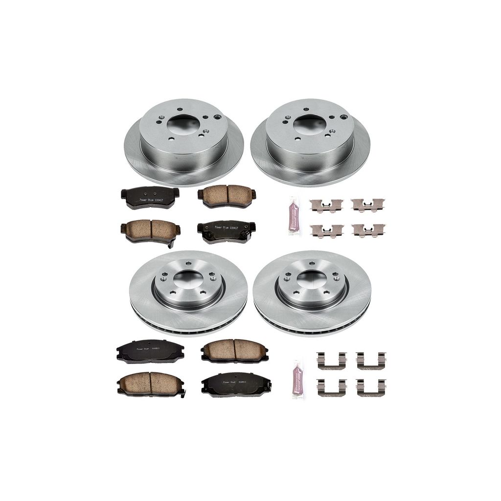 PowerStop KOE4447 - OE Stock Replacement Brake Pad and Rotor Kit
