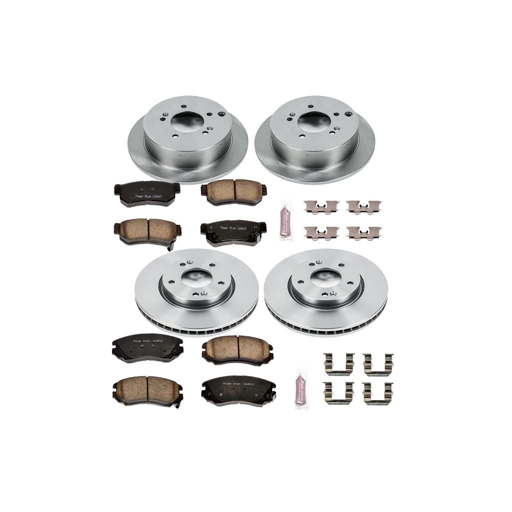 PowerStop KOE4449 - OE Stock Replacement Brake Pad and Rotor Kit
