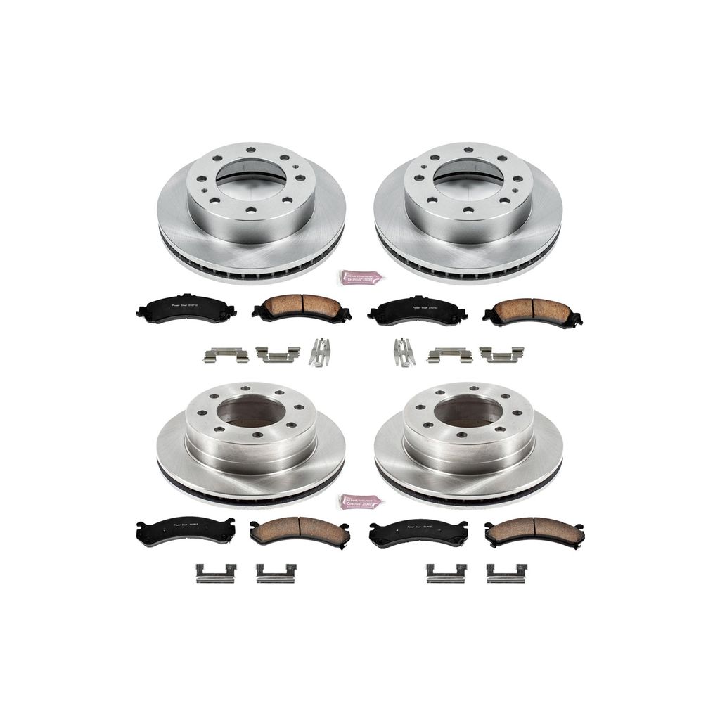 PowerStop KOE4454 - OE Stock Replacement Brake Pad and Rotor Kit