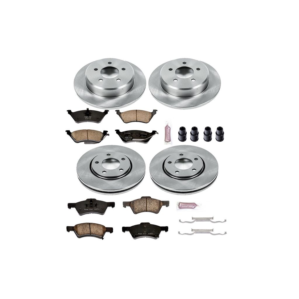 PowerStop KOE4458 - OE Stock Replacement Brake Pad and Rotor Kit