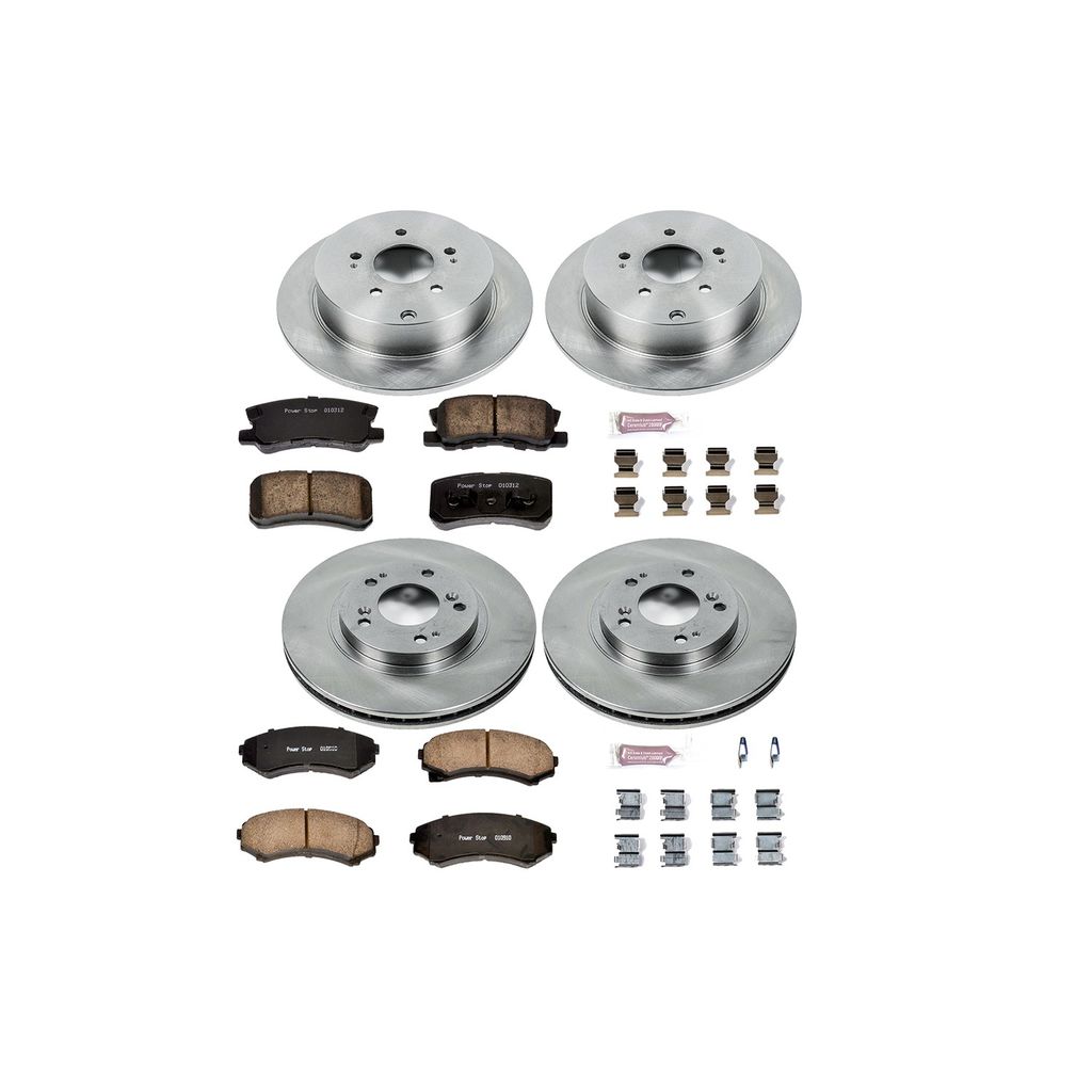 PowerStop KOE4461 - OE Stock Replacement Brake Pad and Rotor Kit