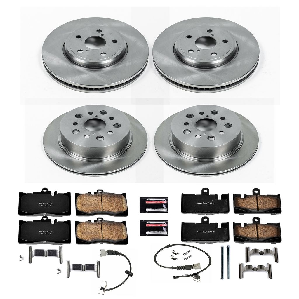 PowerStop KOE4462 - OE Stock Replacement Brake Pad and Rotor Kit