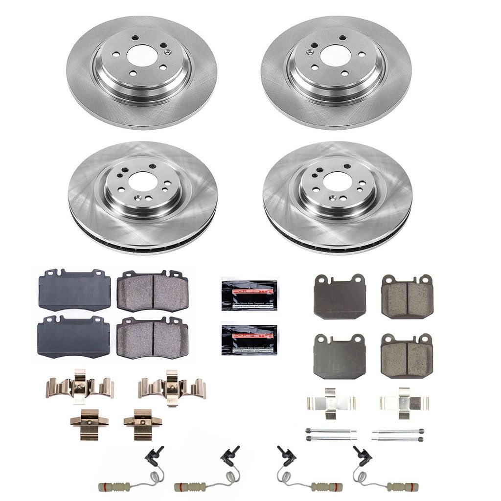 PowerStop KOE4463 - OE Stock Replacement Brake Pad and Rotor Kit