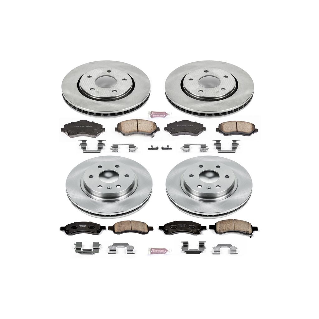 PowerStop KOE4466 - OE Stock Replacement Brake Pad and Rotor Kit