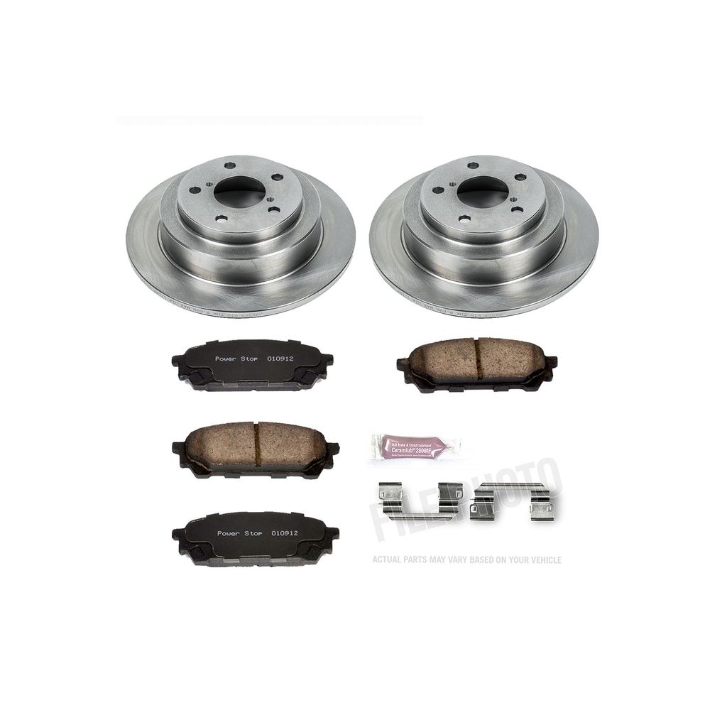 PowerStop KOE447 - OE Stock Replacement Brake Pad and Rotor Kit