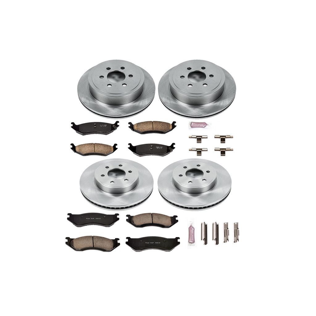 PowerStop KOE4471 - OE Stock Replacement Brake Pad and Rotor Kit