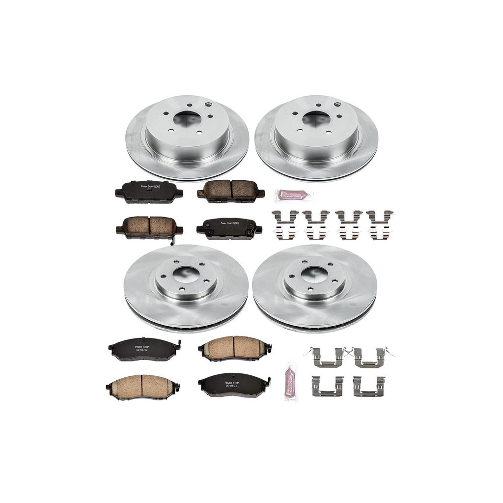 PowerStop KOE4476 - OE Stock Replacement Brake Pad and Rotor Kit