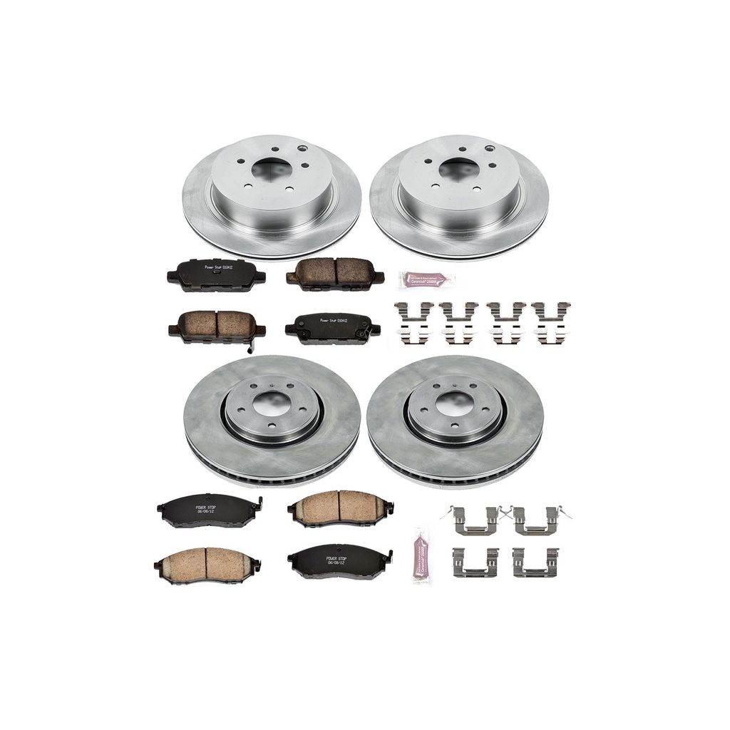 PowerStop KOE4477 - OE Stock Replacement Brake Pad and Rotor Kit