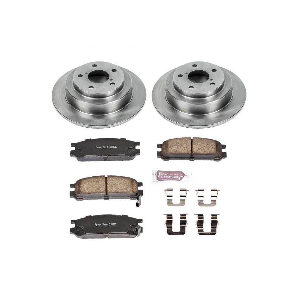 PowerStop KOE448 - OE Stock Replacement Brake Pad and Rotor Kit