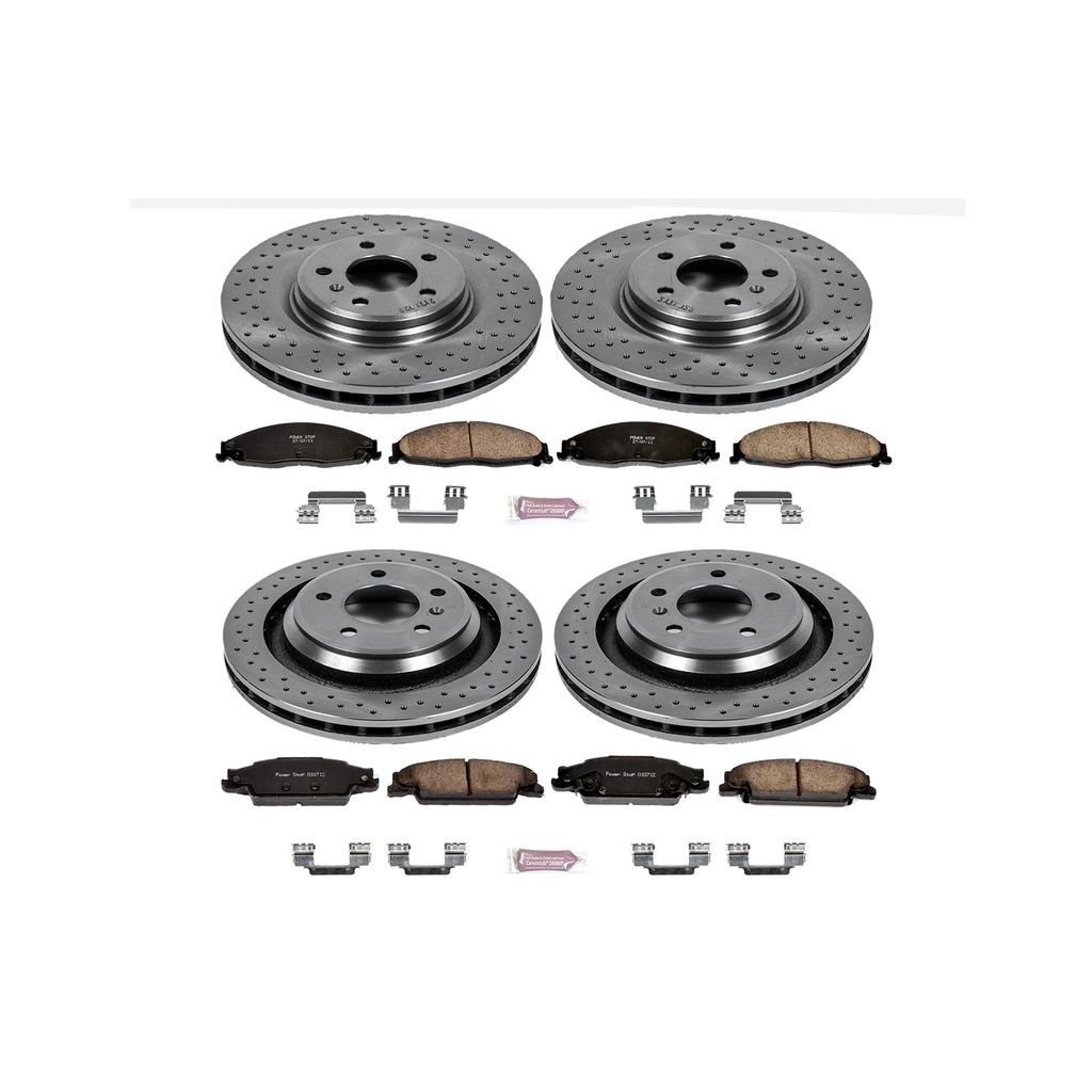 PowerStop KOE4485 - OE Stock Replacement Brake Pad and Rotor Kit