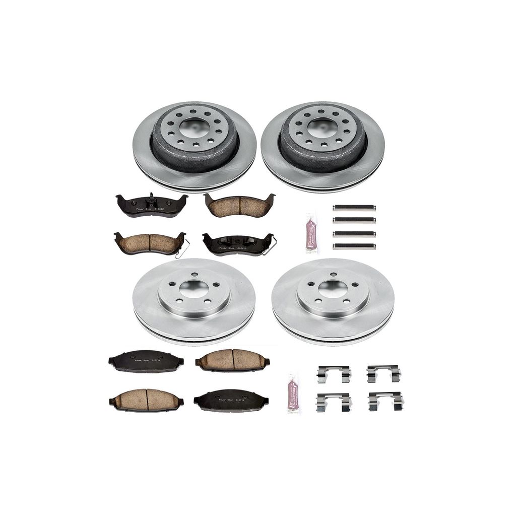PowerStop KOE4486 - OE Stock Replacement Brake Pad and Rotor Kit
