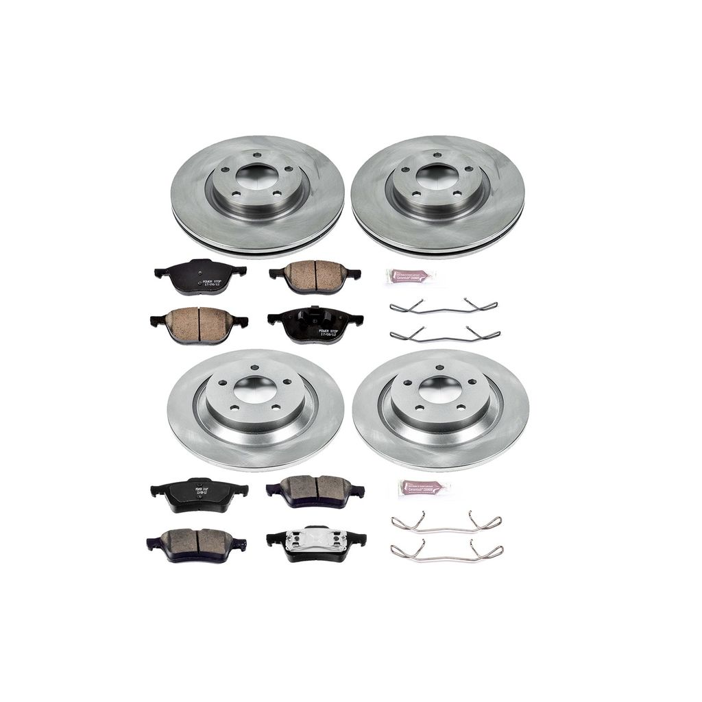 PowerStop KOE4494 - OE Stock Replacement Brake Pad and Rotor Kit