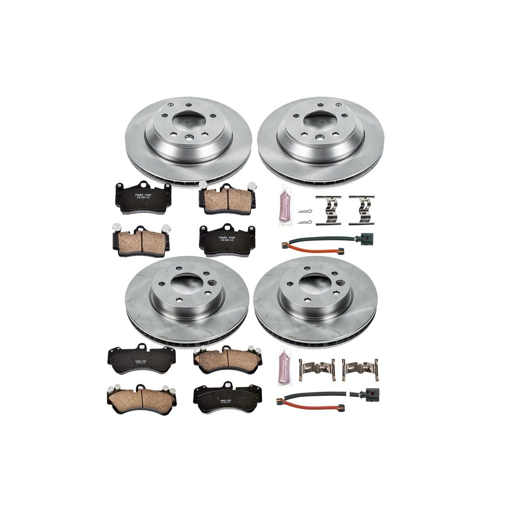 PowerStop KOE4495 - OE Stock Replacement Brake Pad and Rotor Kit