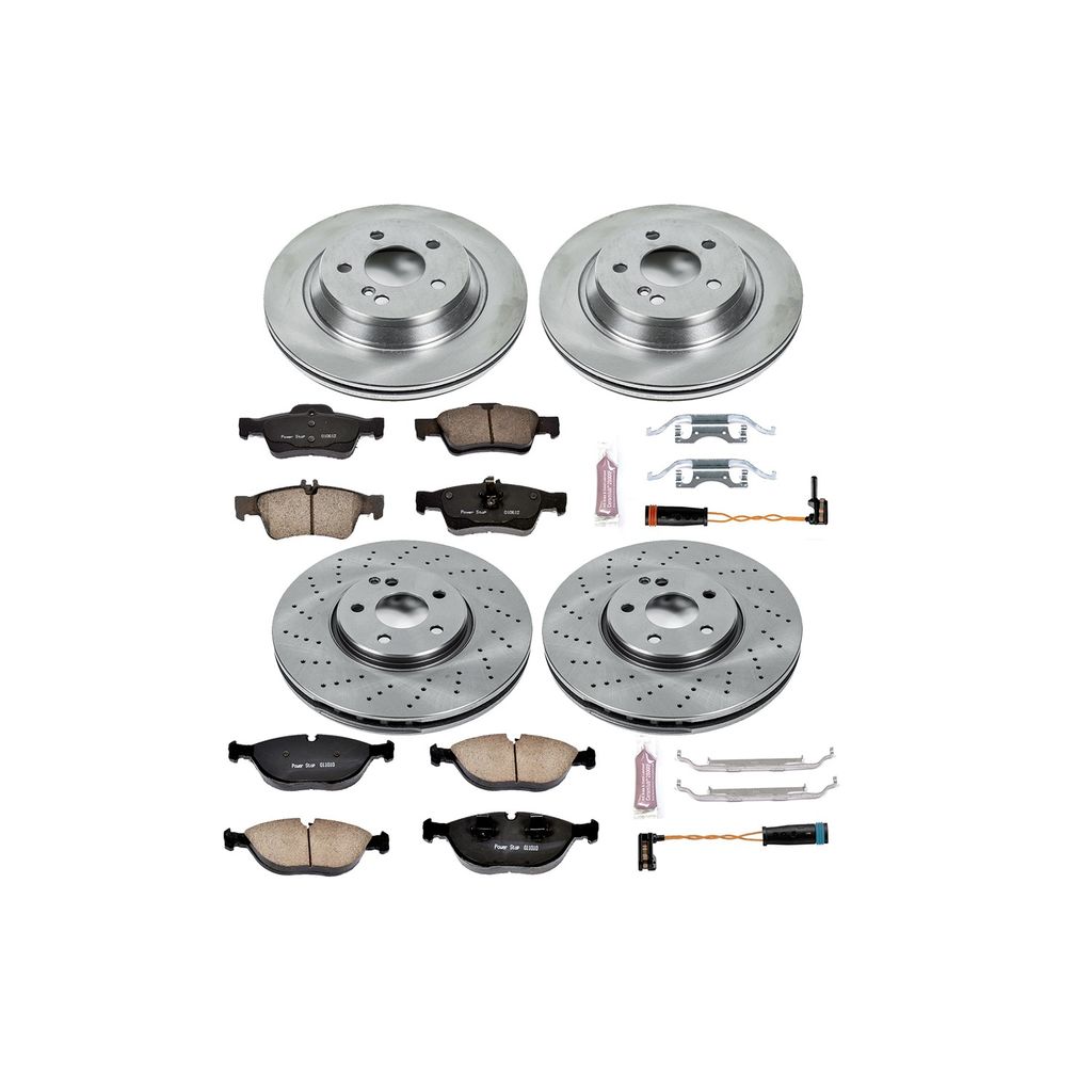 PowerStop KOE4507 - OE Stock Replacement Brake Pad and Rotor Kit