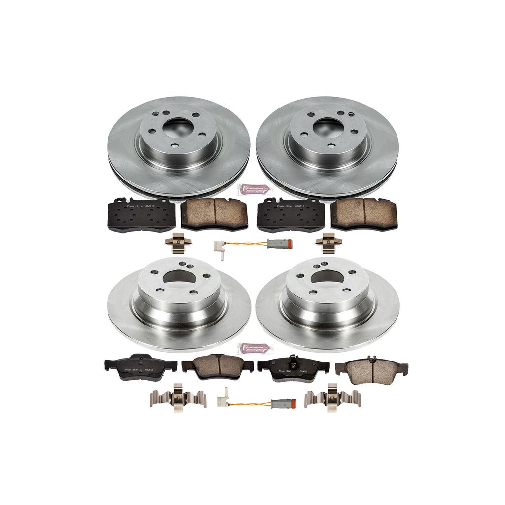 PowerStop KOE4512 - OE Stock Replacement Brake Pad and Rotor Kit
