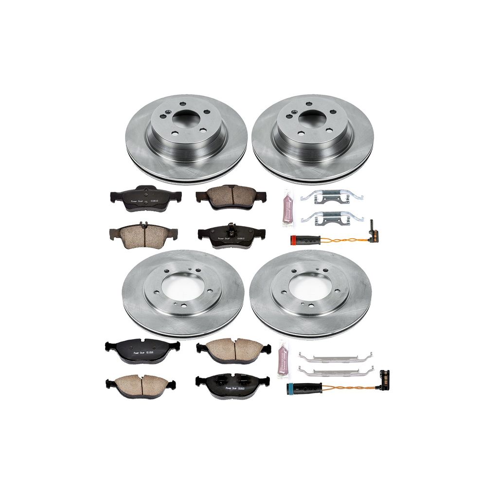 PowerStop KOE4517 - OE Stock Replacement Brake Pad and Rotor Kit