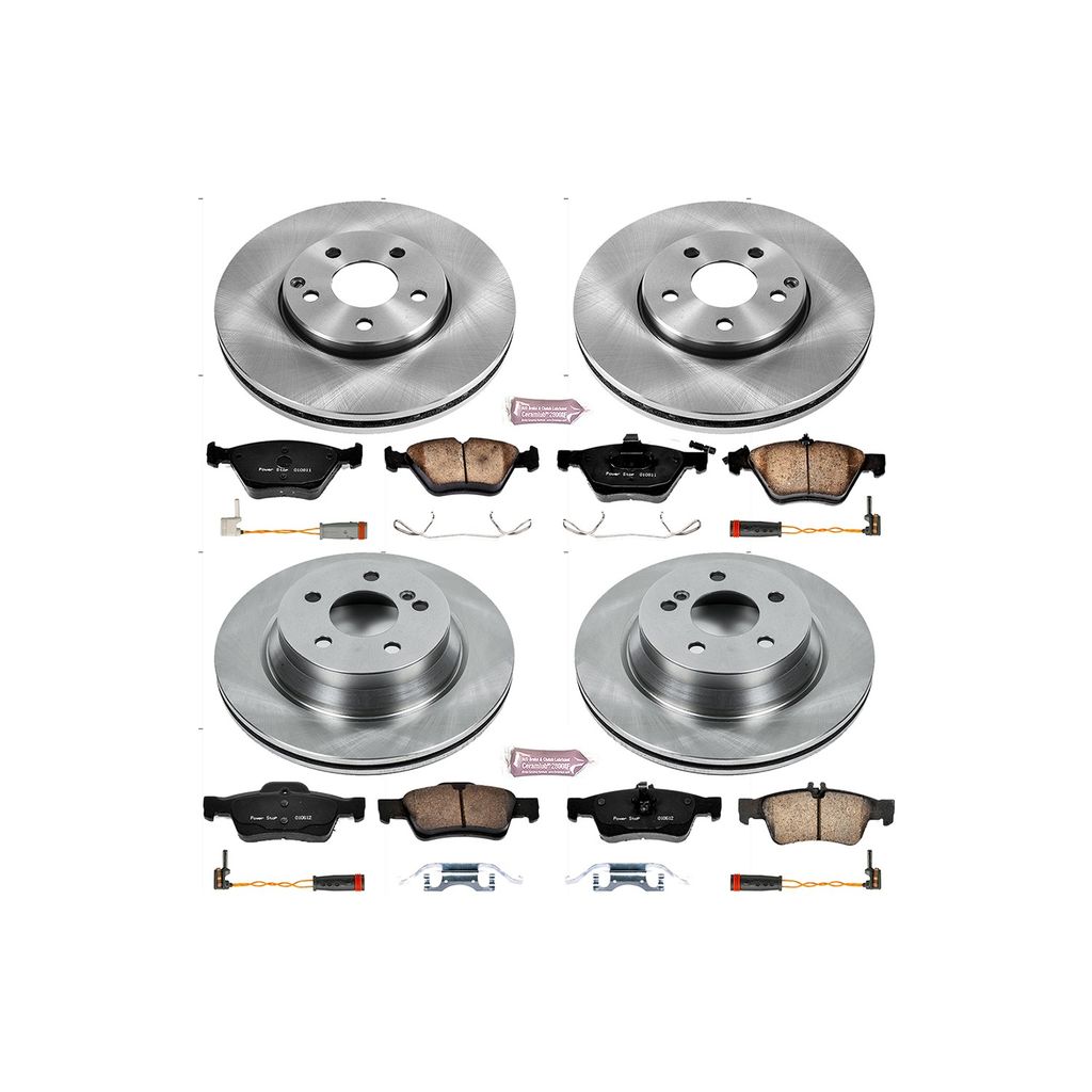 PowerStop KOE4518 - OE Stock Replacement Brake Pad and Rotor Kit