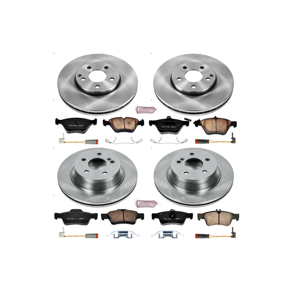 PowerStop KOE4519 - OE Stock Replacement Brake Pad and Rotor Kit