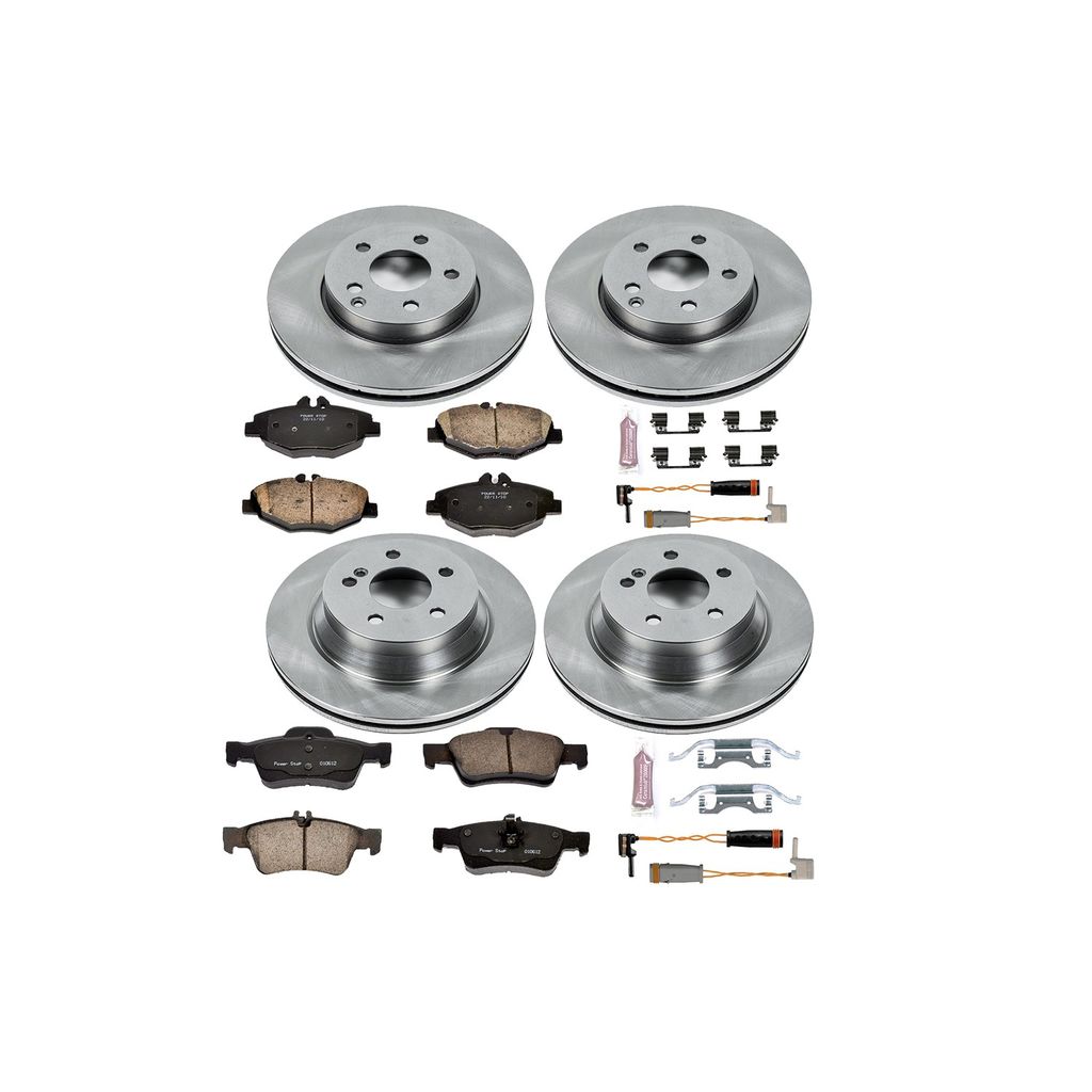 PowerStop KOE4526 - OE Stock Replacement Brake Pad and Rotor Kit