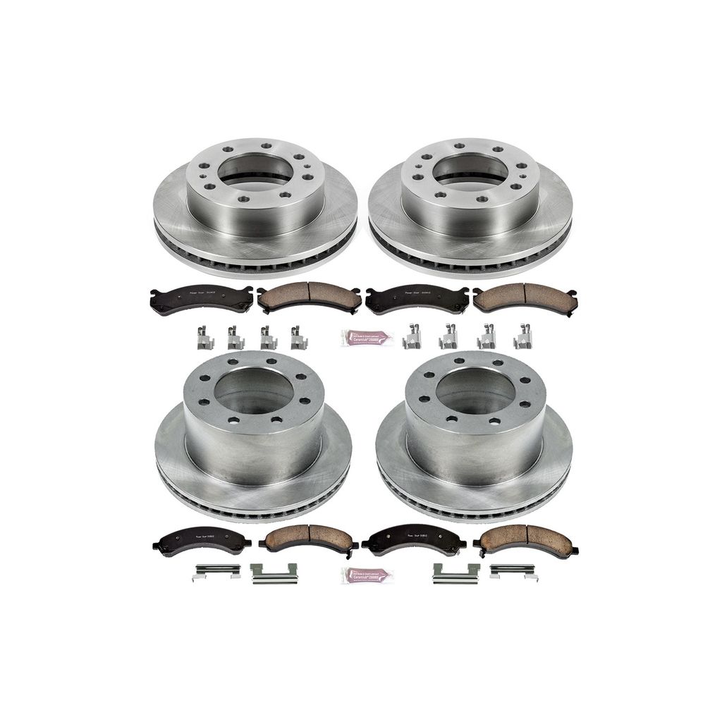 PowerStop KOE4528 - OE Stock Replacement Brake Pad and Rotor Kit