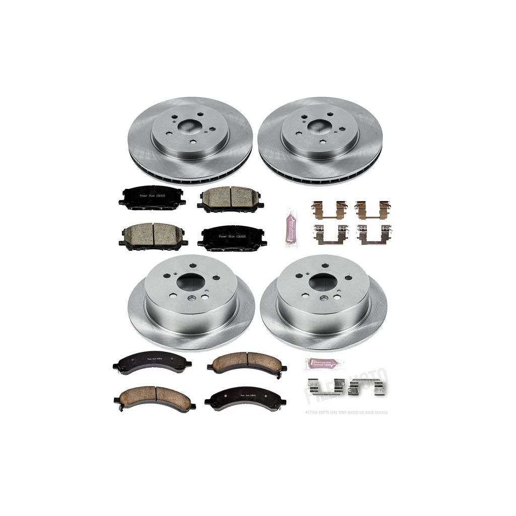 PowerStop KOE4530 - OE Stock Replacement Brake Pad and Rotor Kit