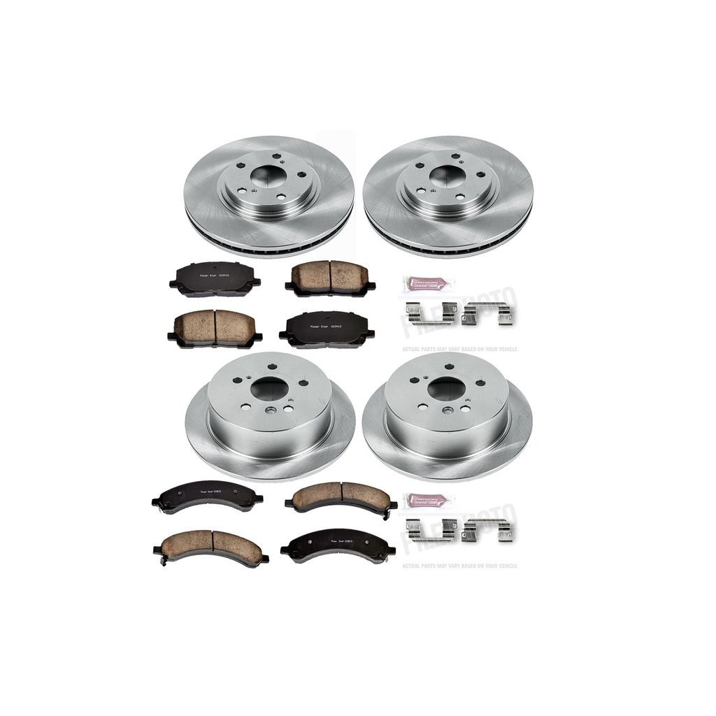 PowerStop KOE4531 - OE Stock Replacement Brake Pad and Rotor Kit