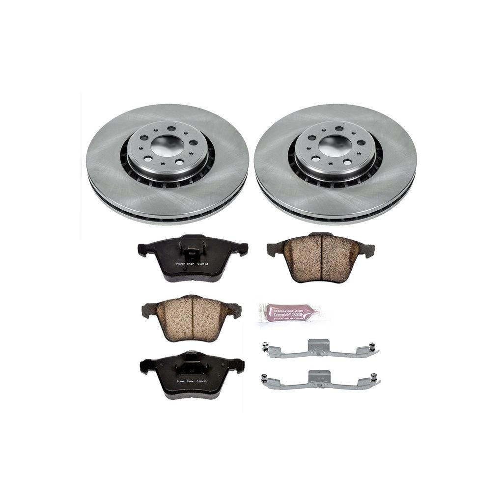 PowerStop KOE4552 - OE Stock Replacement Brake Pad and Rotor Kit