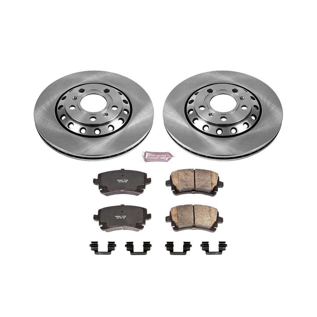 PowerStop KOE4562 - OE Stock Replacement Brake Pad and Rotor Kit