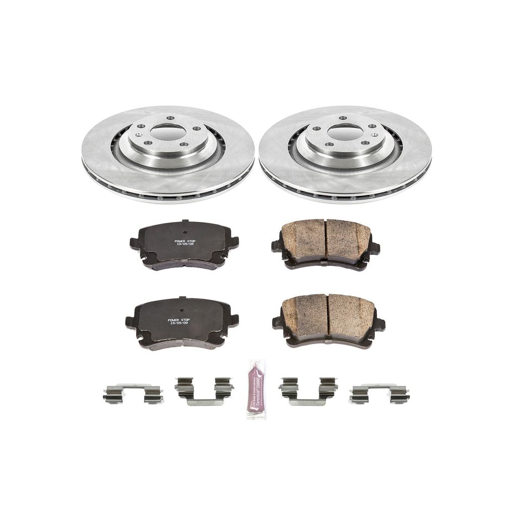 PowerStop KOE4567 - OE Stock Replacement Brake Pad and Rotor Kit