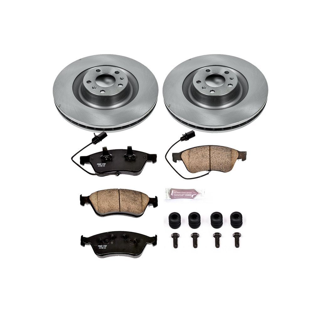 PowerStop KOE4570 - OE Stock Replacement Brake Pad and Rotor Kit