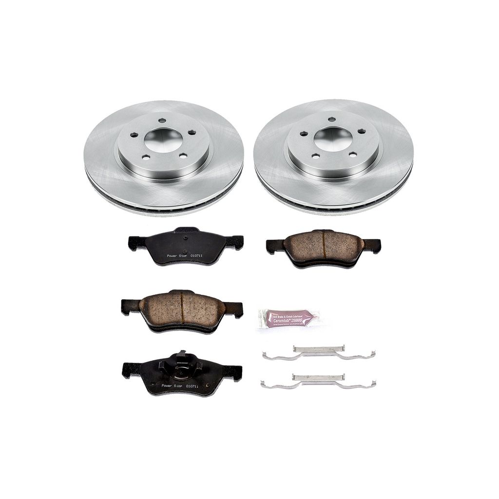 PowerStop KOE4580 - OE Stock Replacement Brake Pad and Rotor Kit