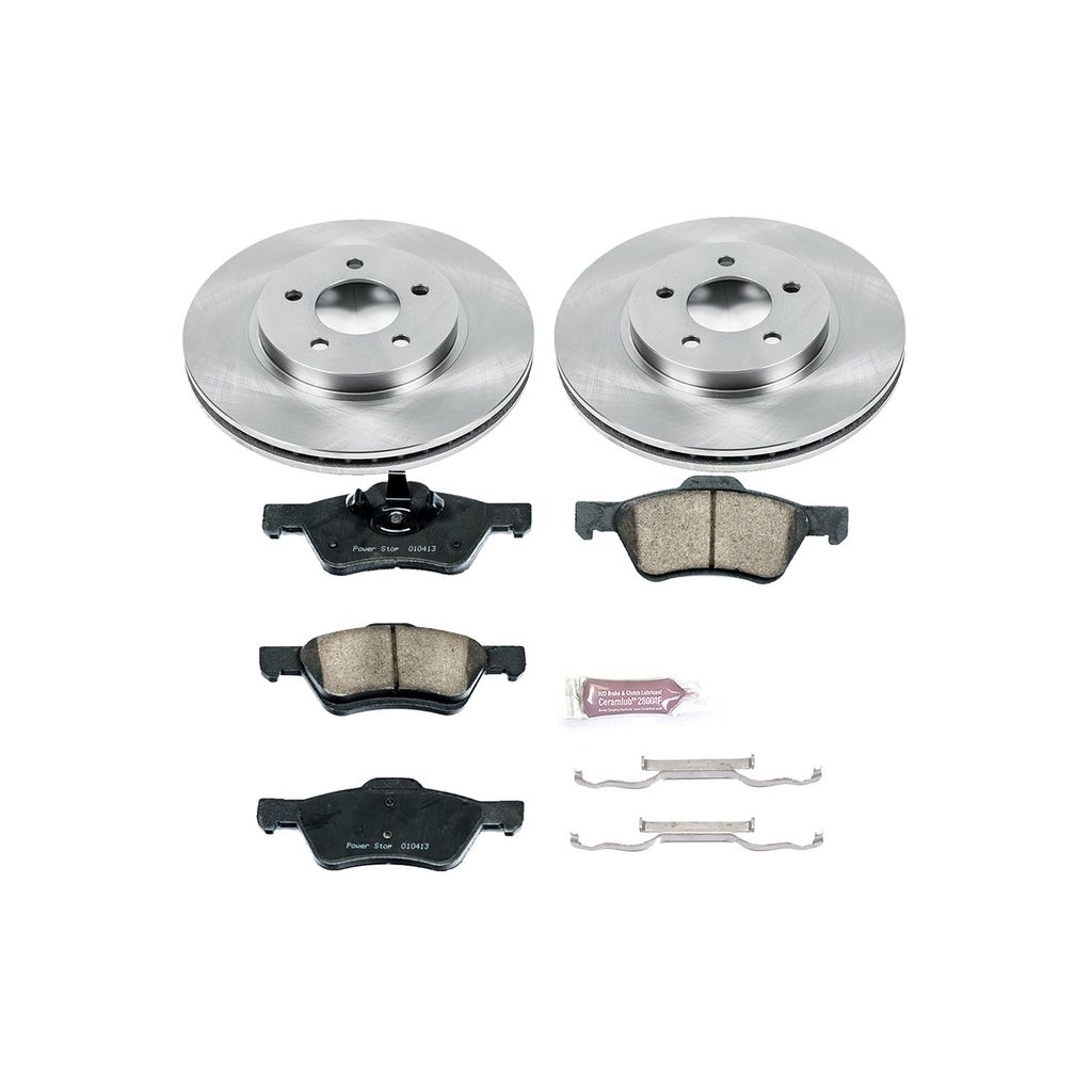 PowerStop KOE4581 - OE Stock Replacement Brake Pad and Rotor Kit