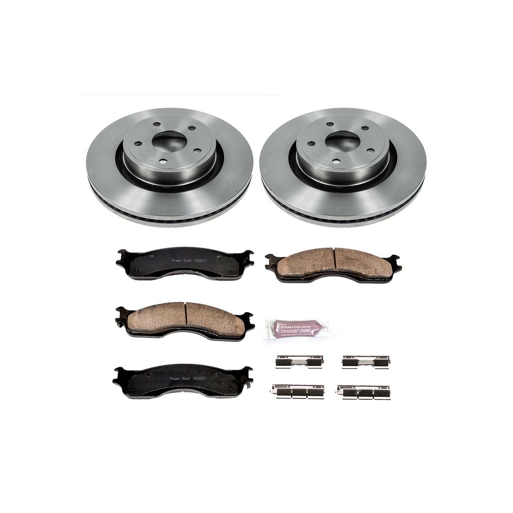 OE Stock Replacement Brake Pad and Rotor Kit