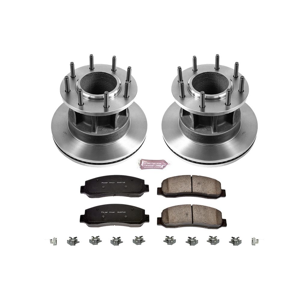 PowerStop KOE4597 - OE Stock Replacement Brake Pad and Rotor Kit