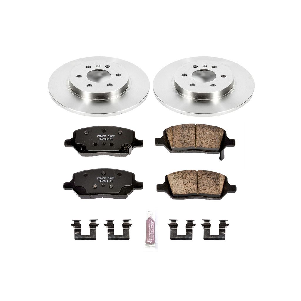 PowerStop KOE4609 - OE Stock Replacement Brake Pad and Rotor Kit