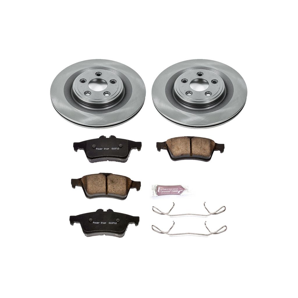 PowerStop KOE4612 - OE Stock Replacement Brake Pad and Rotor Kit