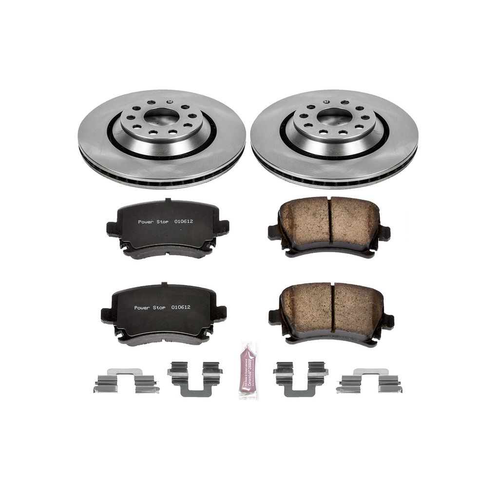 PowerStop KOE4628 - OE Stock Replacement Brake Pad and Rotor Kit