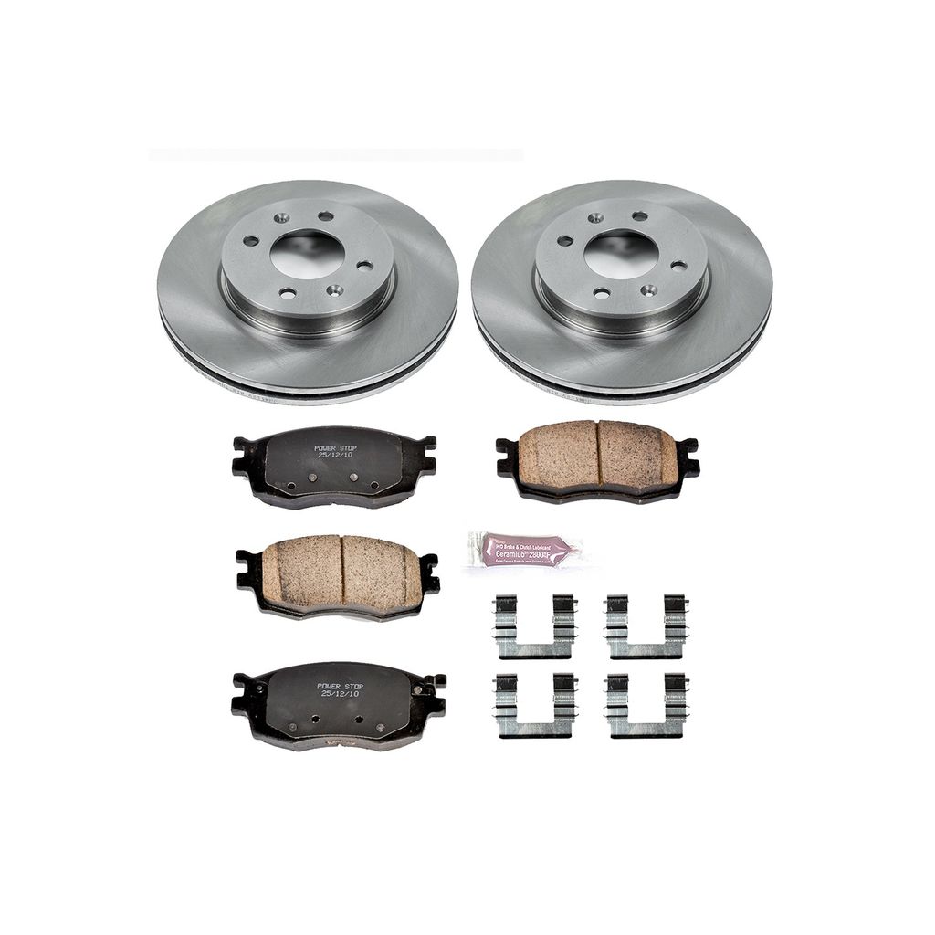 PowerStop KOE4652 - OE Stock Replacement Brake Pad and Rotor Kit