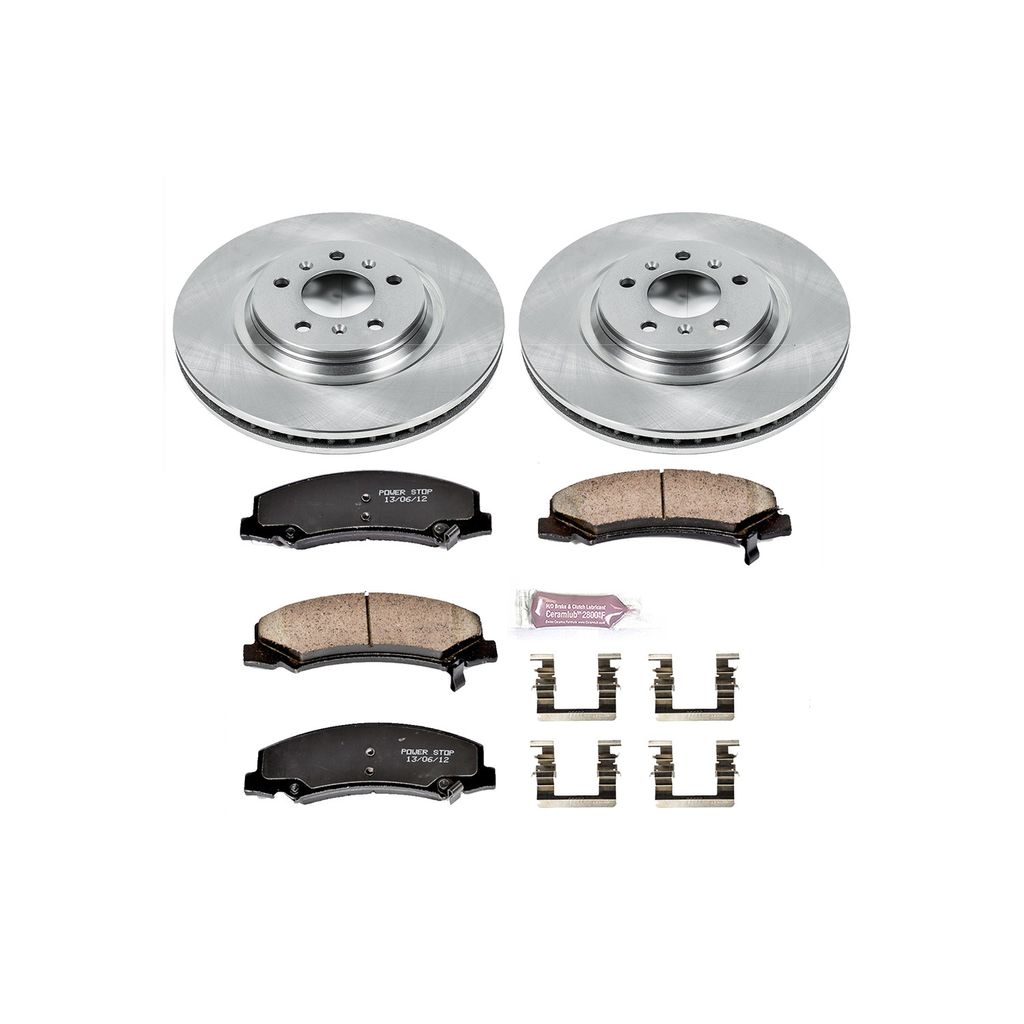 PowerStop KOE4654 - OE Stock Replacement Brake Pad and Rotor Kit