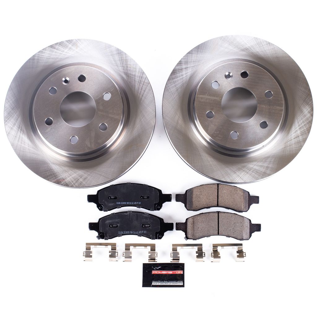 PowerStop KOE4657 - OE Stock Replacement Brake Pad and Rotor Kit